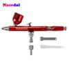 Airbrush Tool Dual Action Gravity Feed 0.3mm Nozzle Spray Gun Cake Decorating Brushes For Nail Manicure With Wrench Straw ► Photo 2/6