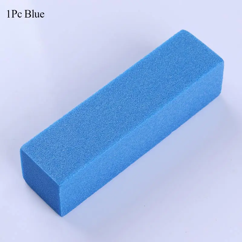 1Pc Blue 1/2/5/10 шт. розовый Форма ногтей Полировщики для ногтей файл сушилка УФ гель с белым светом для гелевых ногтей cо шлифовальными буферными резцами, блок для ногтей Маникюр Педикюр шлифовальный инструмент для ногтей - Цвет: 1Pc Blue