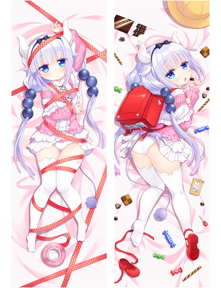 Аниме Kobayashi-san Chi no Maid Dragon Cute Kanna Kamui подушка чехол s Dakimakura Otaku мужской обнимающий