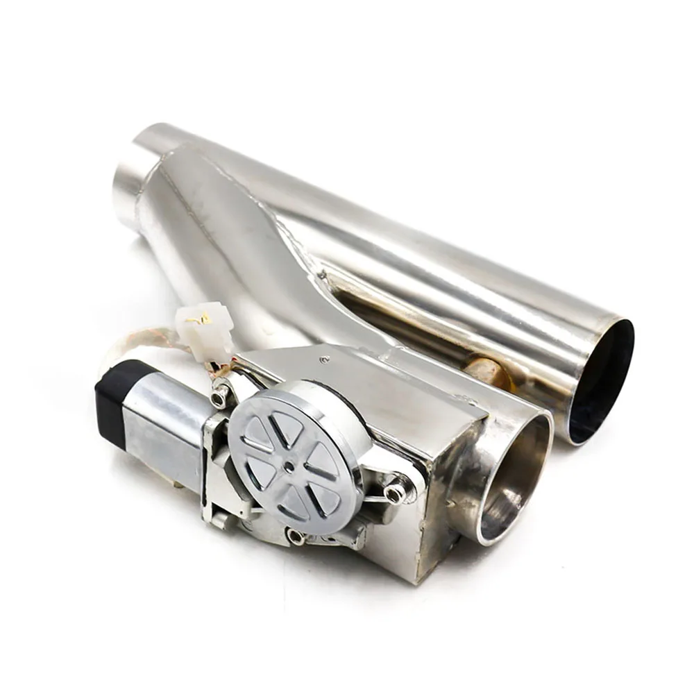 US $77.76 225 25 3 Double Exhaust Control Valve Electric Y Pipe 1 Drag 2 Exhaust Cutout Kit Pipe Single Valve With Remote Control
