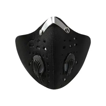 

Fast Delivery PM2.5 Anti-fog Cycling Mask Double-valve Breathable Dustproof Mask For Outdoor Sports Filter Gas Mask Respirator