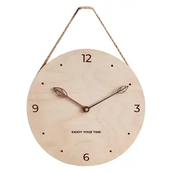 

1Pc Wall Clock Simple Creative Chic Hanging Clock Mute Clock for Office Bedroom