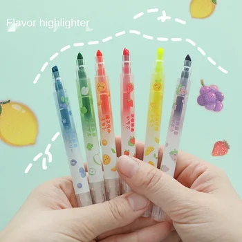 

Erasable Fluorescent Pen Fluorescent Marker Stroke Focus Dark Marker Pen Student Exam Take Notes Mark with Copywriting