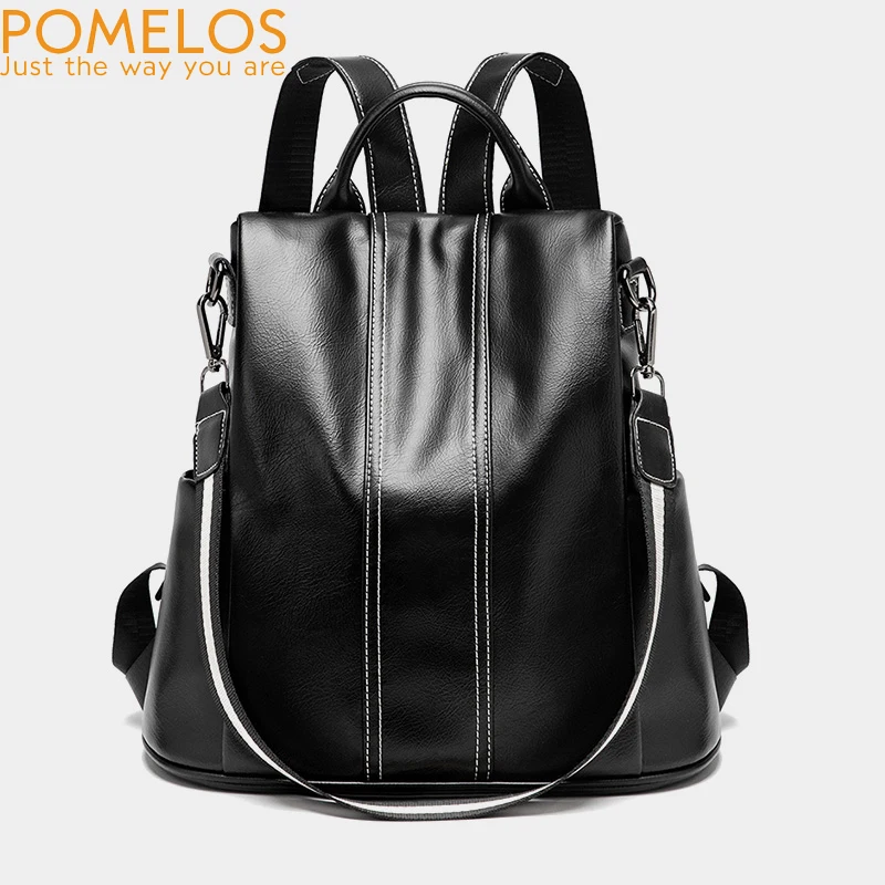 

POMELOS Backpack Women New High Quality PU Leather Fashion Backpack For Women Urban Girls Functional Anti Theft Backpack