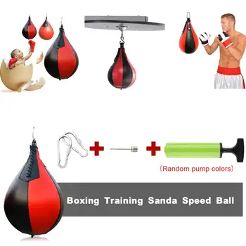 

Boxing pear-shaped speed ball decompression vent boxing speed ball delivery pump hook gym training boxing Muay Thai exerciseгруш