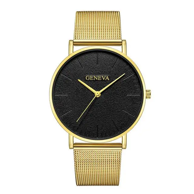 Women's Watch Rose gold Women's Watch 2020 women mesh belt ultra-thin fashion relojes para mujer luxury wristwatches reloj mujer E