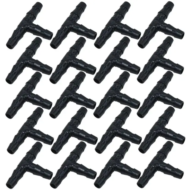 Sprycle 100-500Db 1/4 Hüvelykes Csatlakozó Ízületi Póló Öntöző Csepegtető Növények Kültéri Kerti Szerszámok 4 Mm/7 Mm-Es Cső Tömlőhöz - Image 5