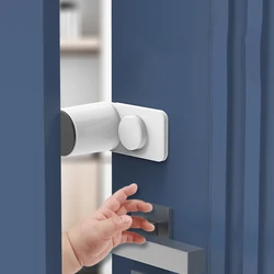 Butoir de porte de sécurité pour bébé, Anti pincement, verrouillage de porte à main, verrouillage d'armoire de sécurité pour enfants, verrou de tiroir blanc 