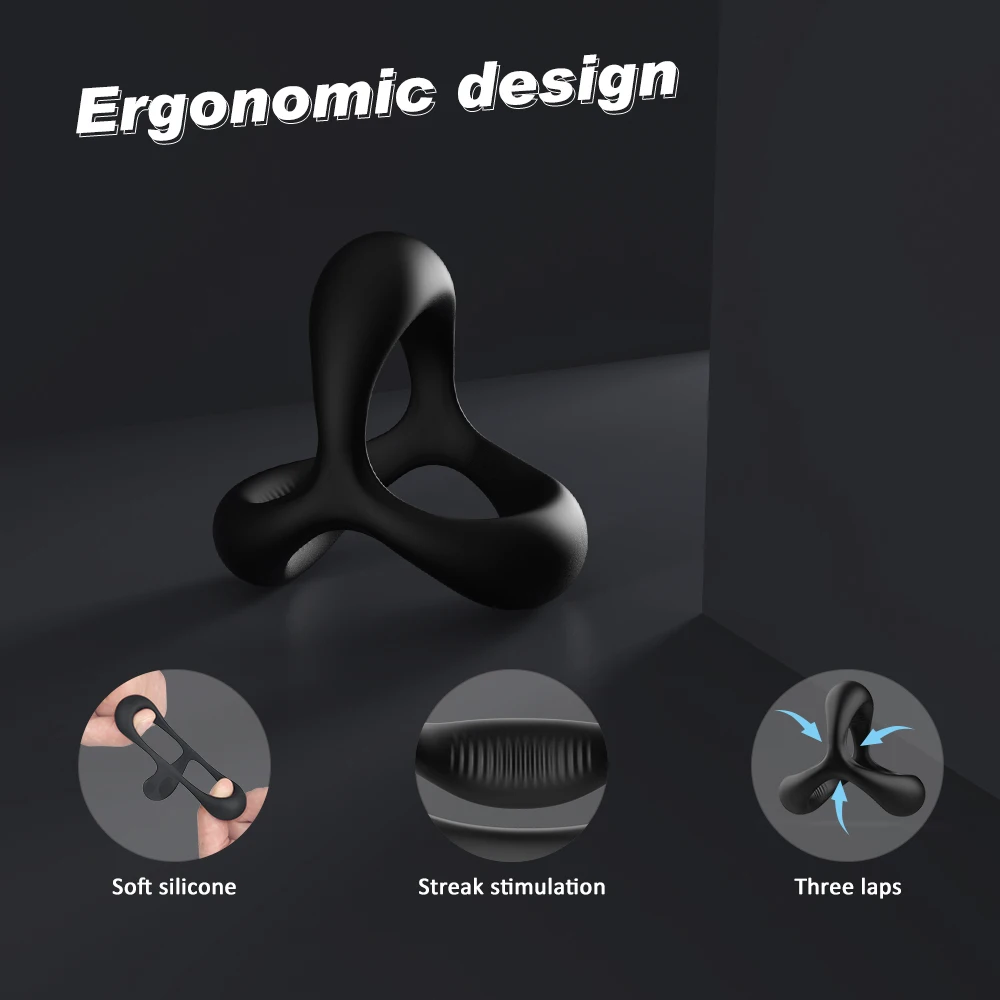PHANXY Penis Cock Ring on for Men Delay Ejaculation Erection Sex Shop Toys for Couple