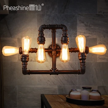 

Loft retro industrial style living room restaurant creative lighting American minimalist bar Internet cafe lighting