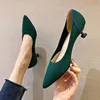 Ballet High Heels Women's 2021 New Spring Knitted Thin Heel Pointed Shallow Mouth Cat Heel Woven Shoes Flying Woven High Heels 3