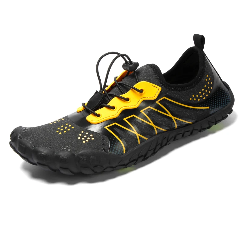 Женская летняя походная обувь уличные дышащие кеды спортивная обувь Большие размеры сандалии для прогулки для женщин треккинг Трейл водные сандалии - Цвет: F 8901 black yellow