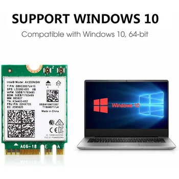 

Intel 9260NGW Network Card Bluetooth 5.0 Wireless Card 2x2 802.11ac Wi-Fi.