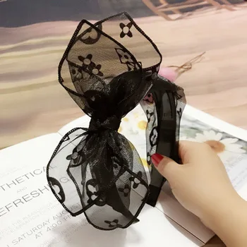 

2020 NEW Broad brim bow tie headband lace toothed headband