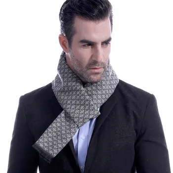 

Autumn And Winter New Style Classic Plaid Business Casual Men's Scarf Faux Cashmere Middle-aged Dad Scarf Men's Gifts