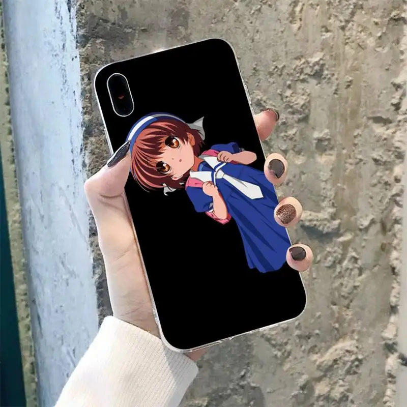 TOPLBPCS CLANNAD мягкий чехол для телефона iPhone 8 7 6 6S Plus X 5S SE 2020 XR 11 pro XS MAX|Бамперы| |