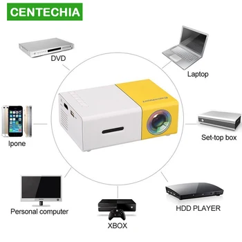 

YG300 portable home mini projector mini halloween projectors with remote control cell phone full hd projector for smartphone