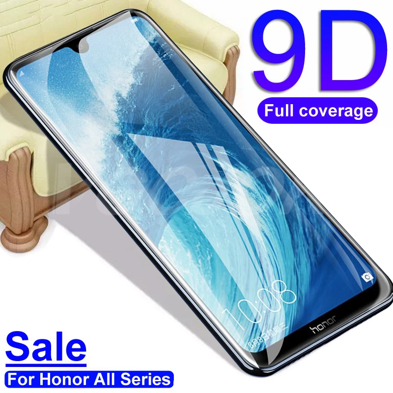 Закаленное стекло 9D для Huawei honor 7X 7A 7C Pro 7S 8S 8A 8C 8X Защита экрана Honor 10 Lite 9X защитное