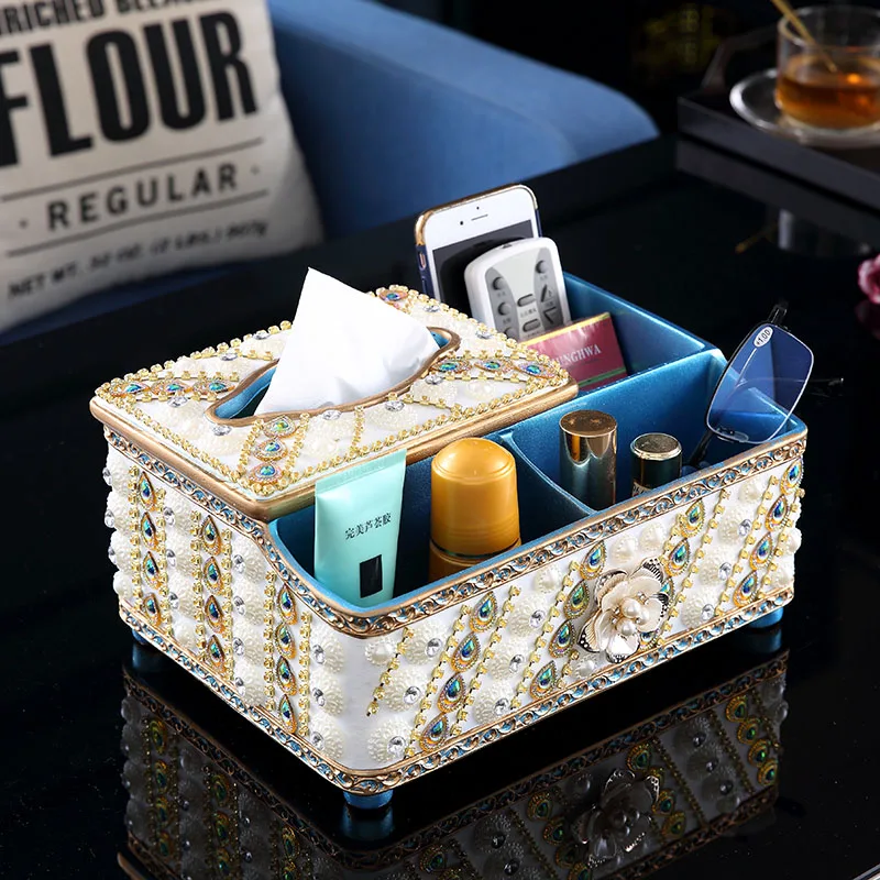 

Modern Tissue Box Storage Box Fruit Plate Ashtray Vase Resin Ornaments Home Livingroom Desktop Club Figurines Crafts Decoration