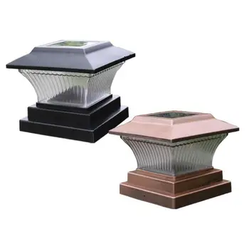 

Solar Power LED Pillar Lamp Outdoor Garden Fence Lamp Yard Post Cap Lights Support Dropshipping
