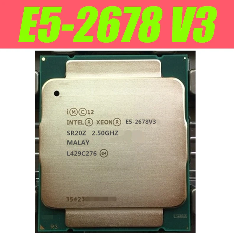 Procesador Intel Xeon E5 2678 V3 para CPU de placa base X99 2,5G Serve ...