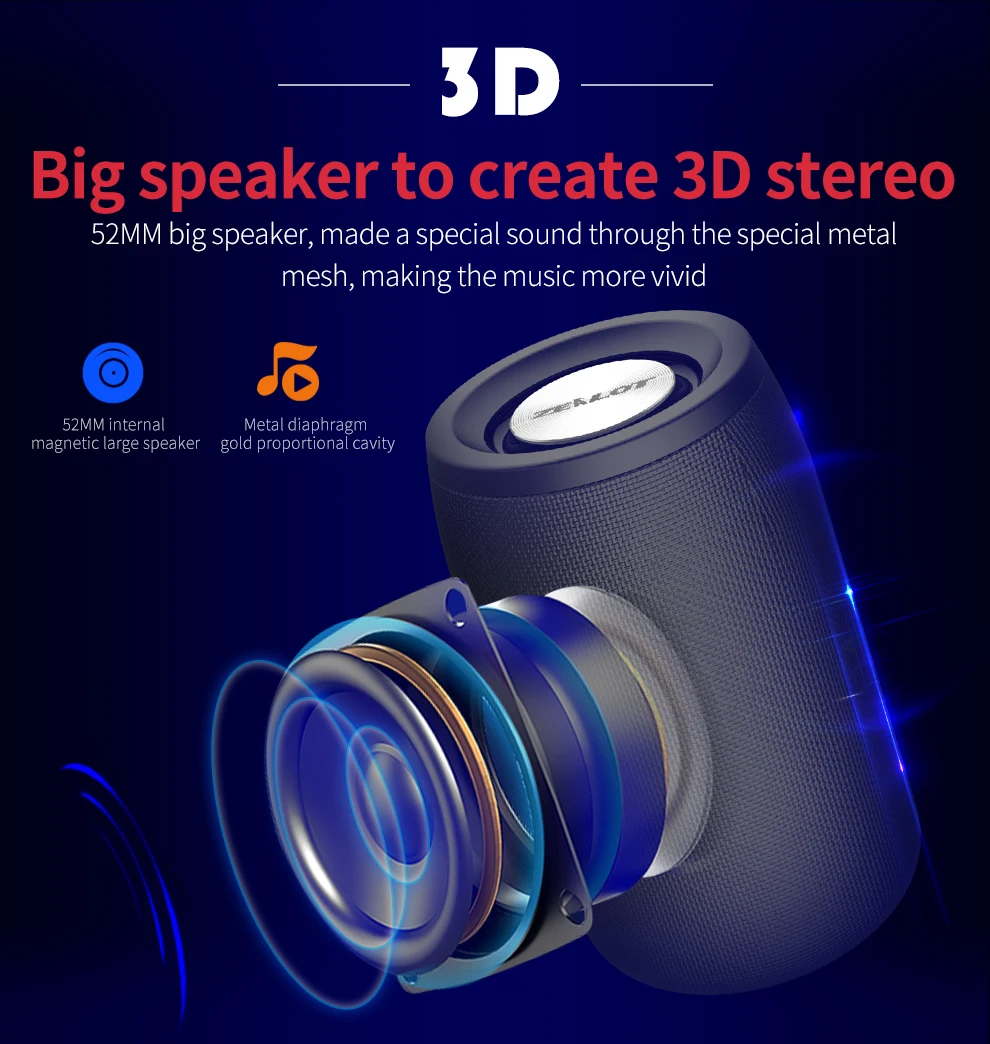 S32 беспроводной Bluetooth динамик мини Портативный HIFI сабвуфер динамик с fm радио Колонка Поддержка TF карты, USB накопитель