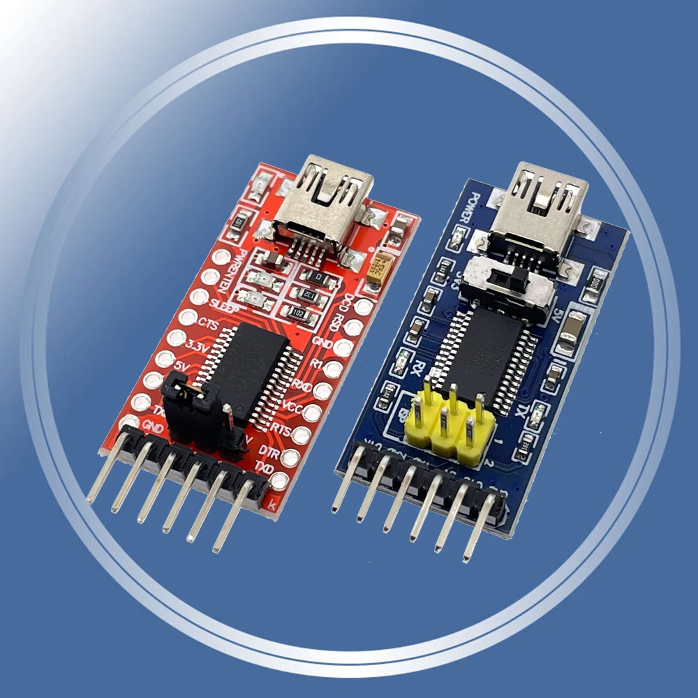 Satkit Adattatore USB A Serial FT232RL FTDI - 3.3V / 5V Per Arduino E Mini Port, Convertitore Per PC