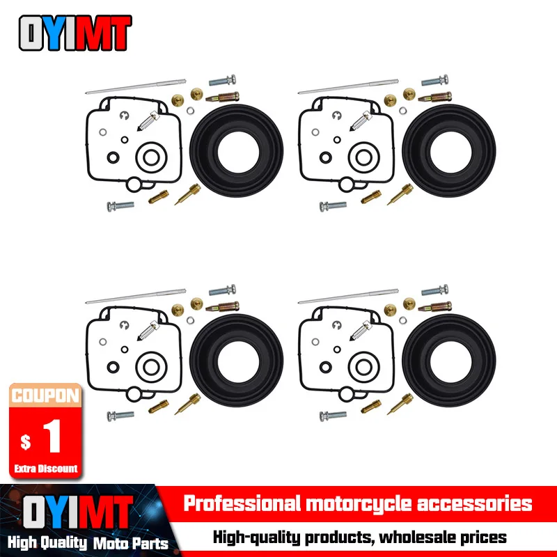 

4 Sets Motorcyclce Carburetor Rebuild Repair Tool Kit For Suzuki GSF400 GSF400P BANDIT 400 1993 1994 GSF 400