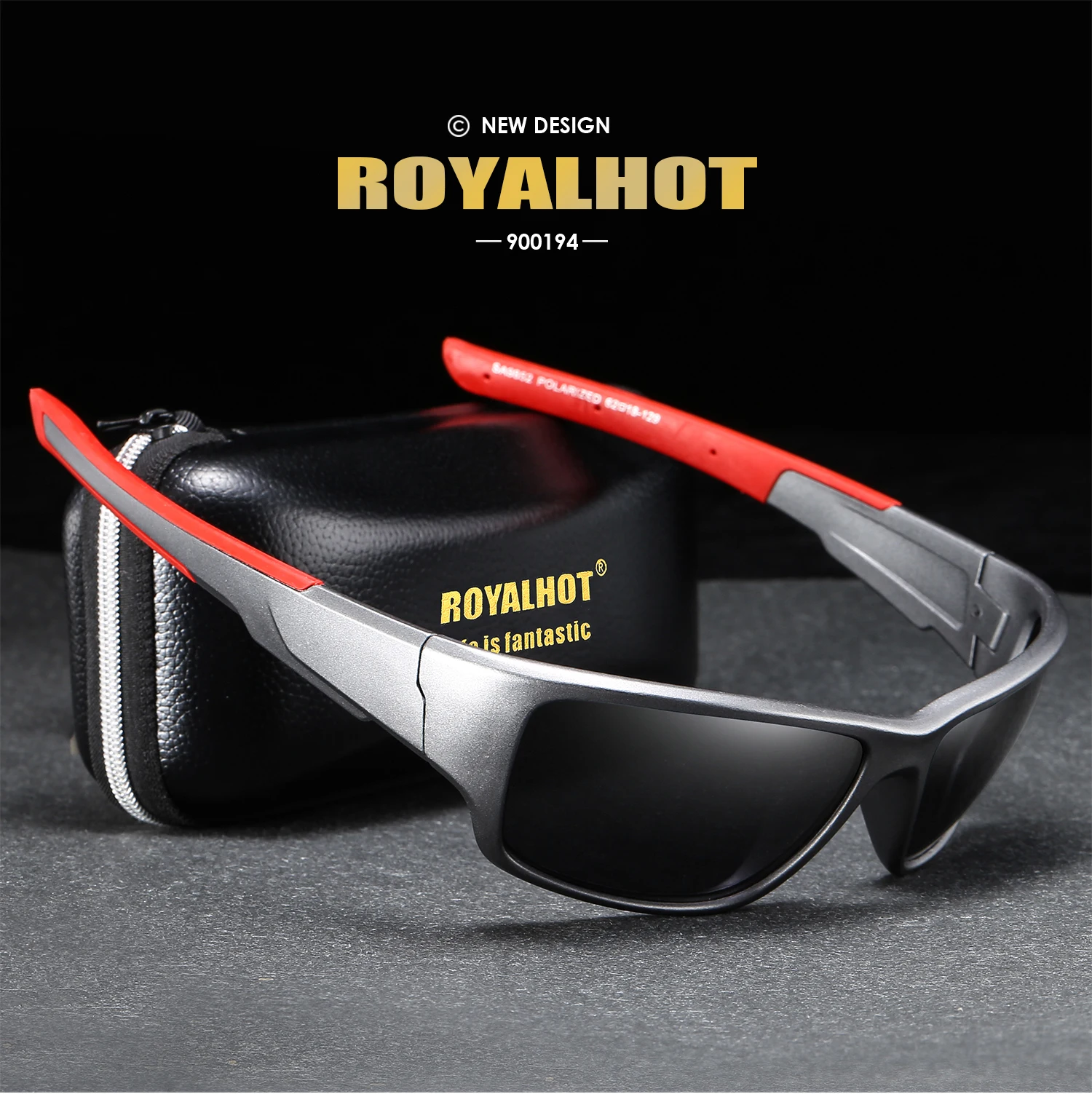 RoyalHot, мужские, женские, поляризационные, квадратная оправа, спортивные солнцезащитные очки, Ретро стиль, солнцезащитные очки, 900194