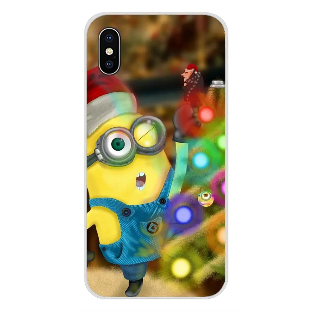 Аксессуары чехлы для телефонов с миньонами Рождество для huawei G7 G8 P7 P8 P9 P10 P20 P30 Lite Mini Pro P Smart Plus - Цвет: images 11
