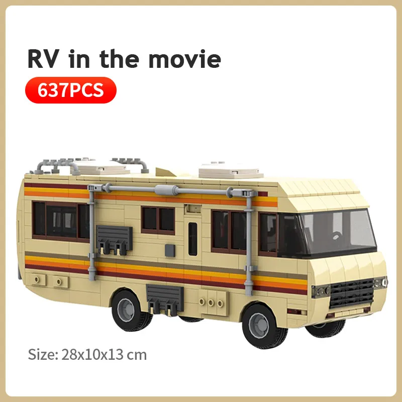 US $51.59 Movie Collection Building Blocks Moc20606the Breaking Bad Rv Model Simulation Truck Bus Car Kids Diy Bricks Toys Christmas Gift