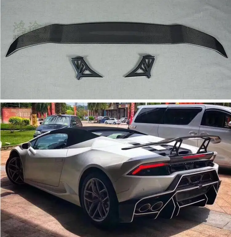 Задний спойлер из углеродного волокна для Lamborghini Huracan LP580 LP610 2014 2015 2016 2017 2018 2019 по