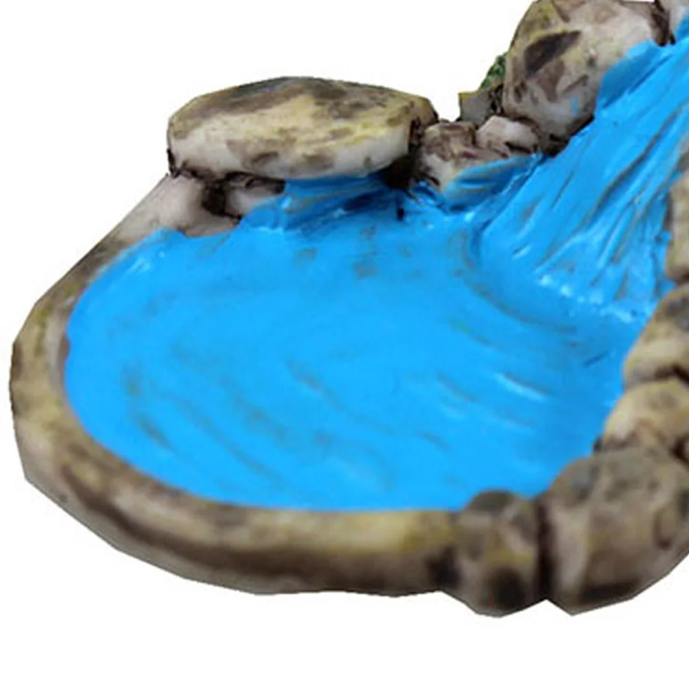Красивый микро Ландшафтный внутренний двор ремесла лужайки смолы мини сад миниатюрный пруд башня статуэтки