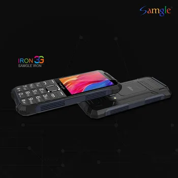 

Samgle F6 IRON WCDMA 3G 2.8" Color Display Feature Phone Speed Dial Whatsapp Twitter Big Keyboard Rugged Mobile Phone