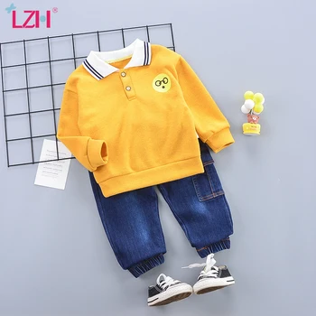 

LZH 2020 Autumn Winter New Toddler Boys Clothes Casual 2pcs Suit Fashion Kids Clothes Pants Set Children Clothing 1 2 3 Year
