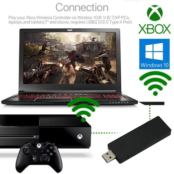 

Accessories Gaming ABS Controller Receiver Gamepad Laptops Adapter Wireless Tablet USB PC