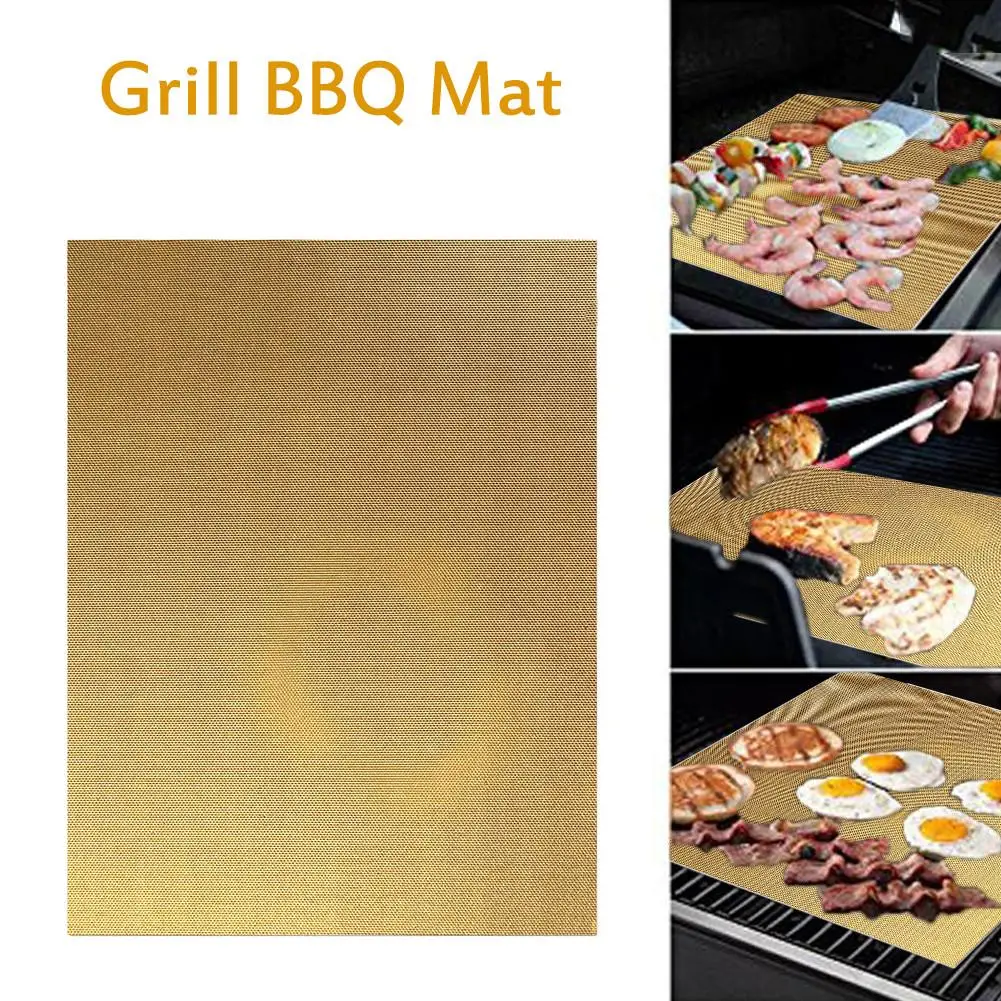 Wiederverwendbare Non-stick BBQ Grill Matte Barbecue Backen Liner Kochen Blatt! 
