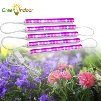 

LED Grow Light Bar Tube Fitolamp Full Spectrum Hydroponic System Plant Growing Lamp Seeding Phytolamp For Greenhouse Vegetable