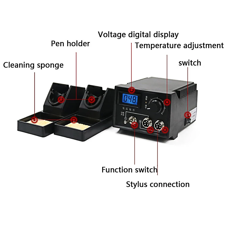 60W Wood Burning Pyrography Pen Machine Professional Digital Handheld Carving Soldering Welding Gourd Crafts Burner Pen Kit Set