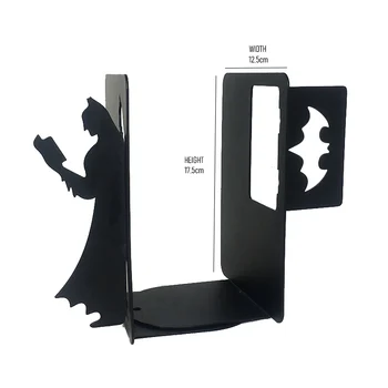 

Batman Simple Book School Students Stand Metal Bookends Iron Support Holder Desk Stands For School Stationery & Office Sup