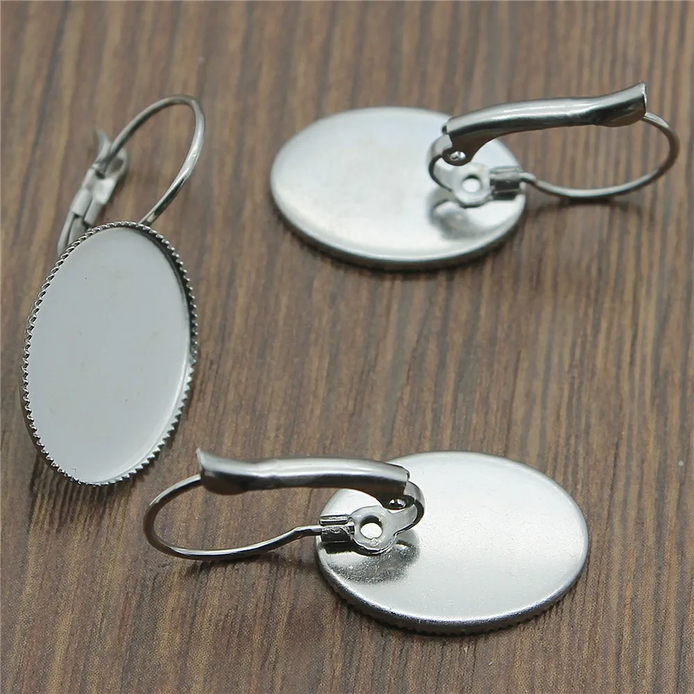 WYSIWYG 10 шт. подходит 18*25 мм 13x18mm Стекло кабошон Нержавеющая сталь Материал зубчатый