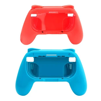 

2pcs Joycon Hand Grips for Switch with 4pcs Thumb Grips for Nintendo Switch Joy-Con Controller NS Accessories