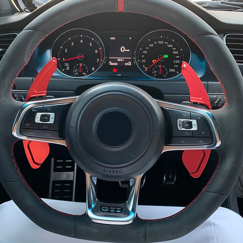 2 шт./лот рычаг переключения руля для Volkswagen VW GOLF 7 GTI R MK7 Scirocco 2015 2016 | Автомобили и