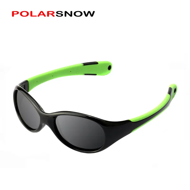 

POLARSNOW Cartoon Flexible TR90 Kids Sunglasses For 2-5 years old Babys Sunglasses Boys Girls Kids Polarized UV400 Baby Shades