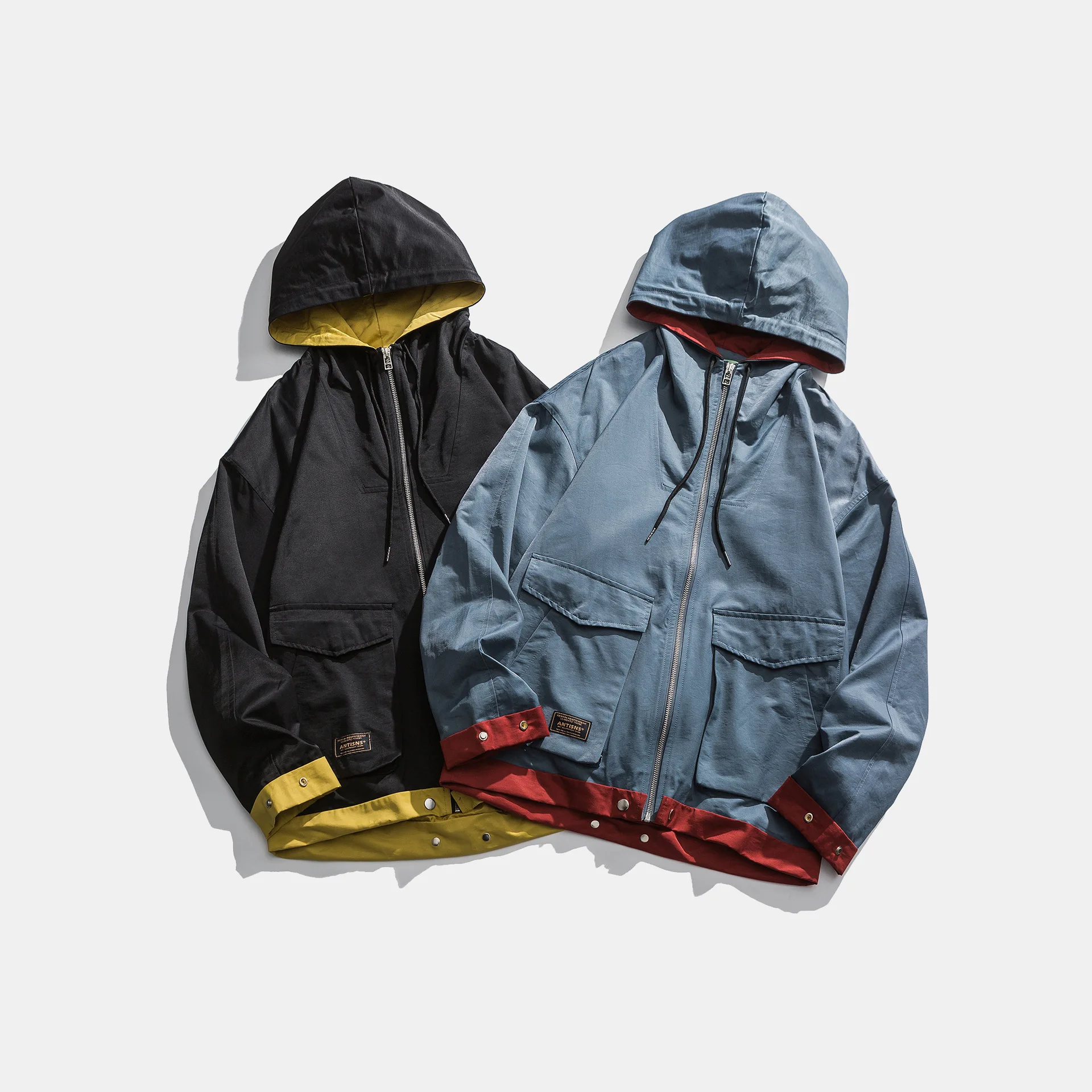 

City Where the Product Spring New Style Mixed Colors Hooded Jacket