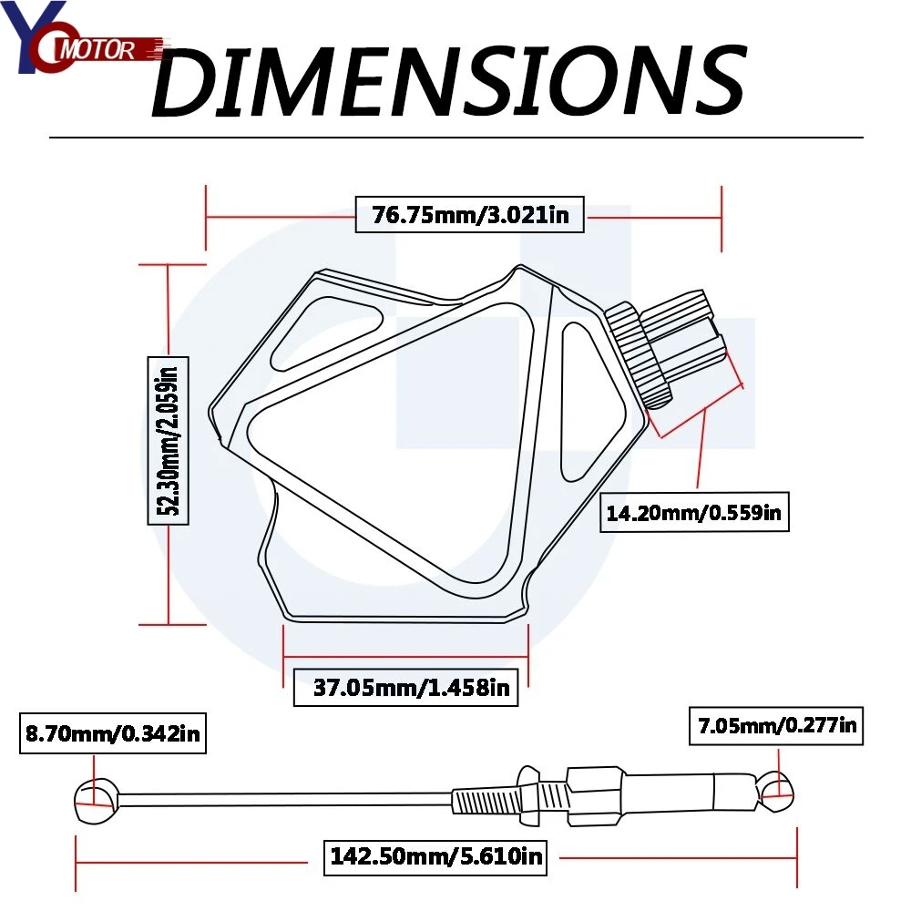 Для YAMAHA YZ80 YZ 80 1986-1995 1996 1994 1993 1992 Мотоцикл с ЧПУ алюминиевый двигатель трюк рычаг сцепления легко тянет кабельная система