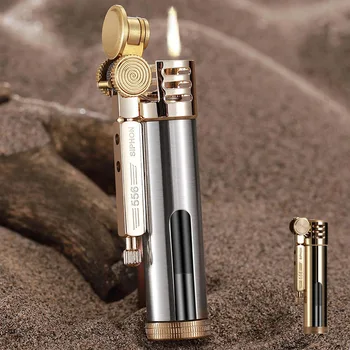 

Zorro Retro Flint Lighter Brass kerosene Lighter Windproof Oil Window Grinding Wheel Cigarette Pipe Lighter Gift For Man