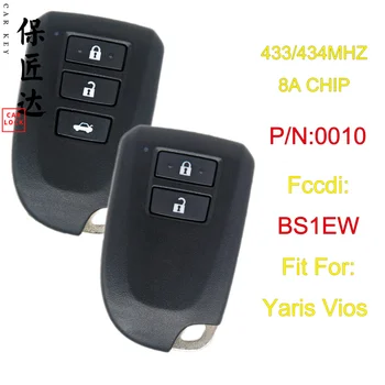 

BaoJiangDd car key Fit For Toyota YARIS L YARIS VIOS Smart Keyless Remote Key FCCID:BS1EW 0010 Board 8A Chip