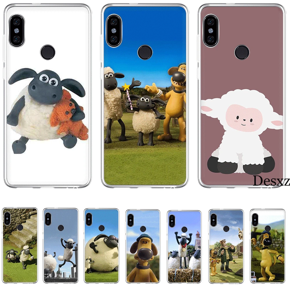 

Silicone Mobile Phone Case For Xiaomi Redmi GO 7 S2 4A 4X 5 5A Plus 6 6A 7A K20 Pro Cover Shaun the Sheep Shell