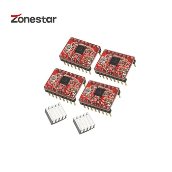

ZONESTAR 3D Printer Parts Reprap Stepper Driver A4988 Stepper Motor Driver Module + Heat Sink
